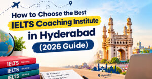 Students attending IELTS exam coaching class in Hyderabad institute